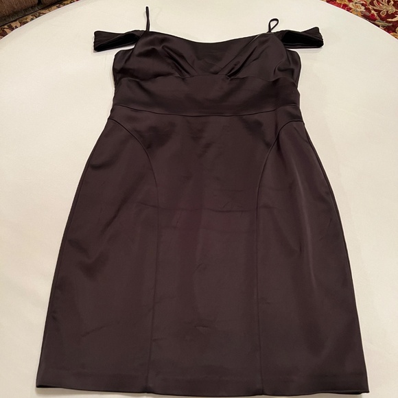 David Meister Cold Shoulder Cocktail Dress Black Sz14 - Picture 14 of 14